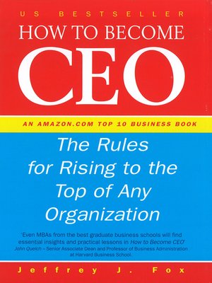 cover image of How to Become CEO